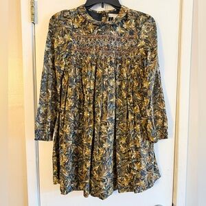 Doen Letty Dress in Noir Narcissus Floral